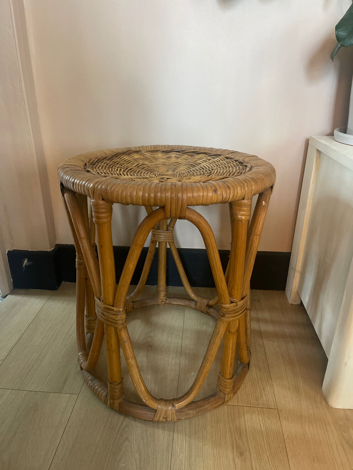 1960s rattan stool