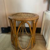 1960s rattan stool