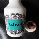 Vintage Petit pot à épice Safran