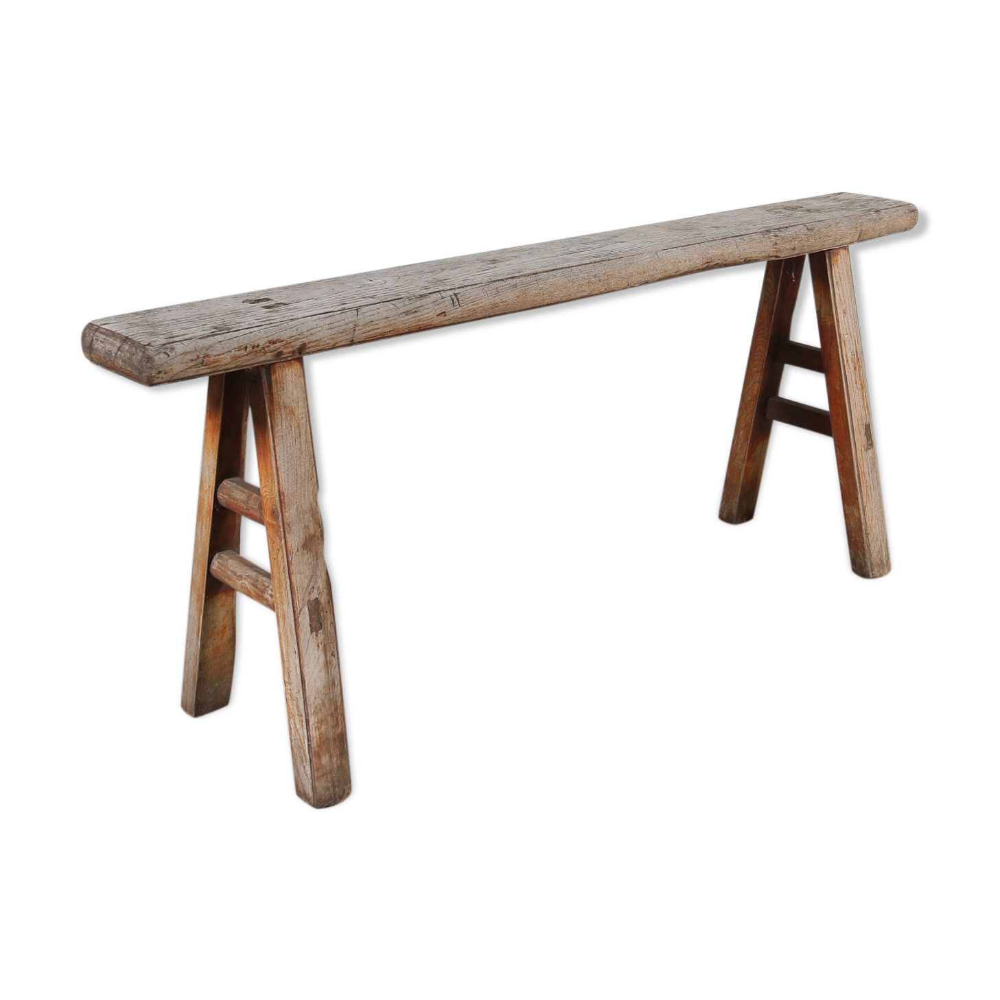 1950s Rustic wooden bench