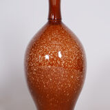 Original bauhaus vase, glazed ceramics, well-preserved condition, czechia, 1950s