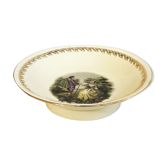 Compotier dish on porcelain piedouche mehun on yevre la gazelle retro