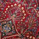 Handmade antique Persian Sarouk rug 3.6' x 5.3' (109cm x 161cm) 1920s