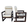 Paire de fauteuils cubiques