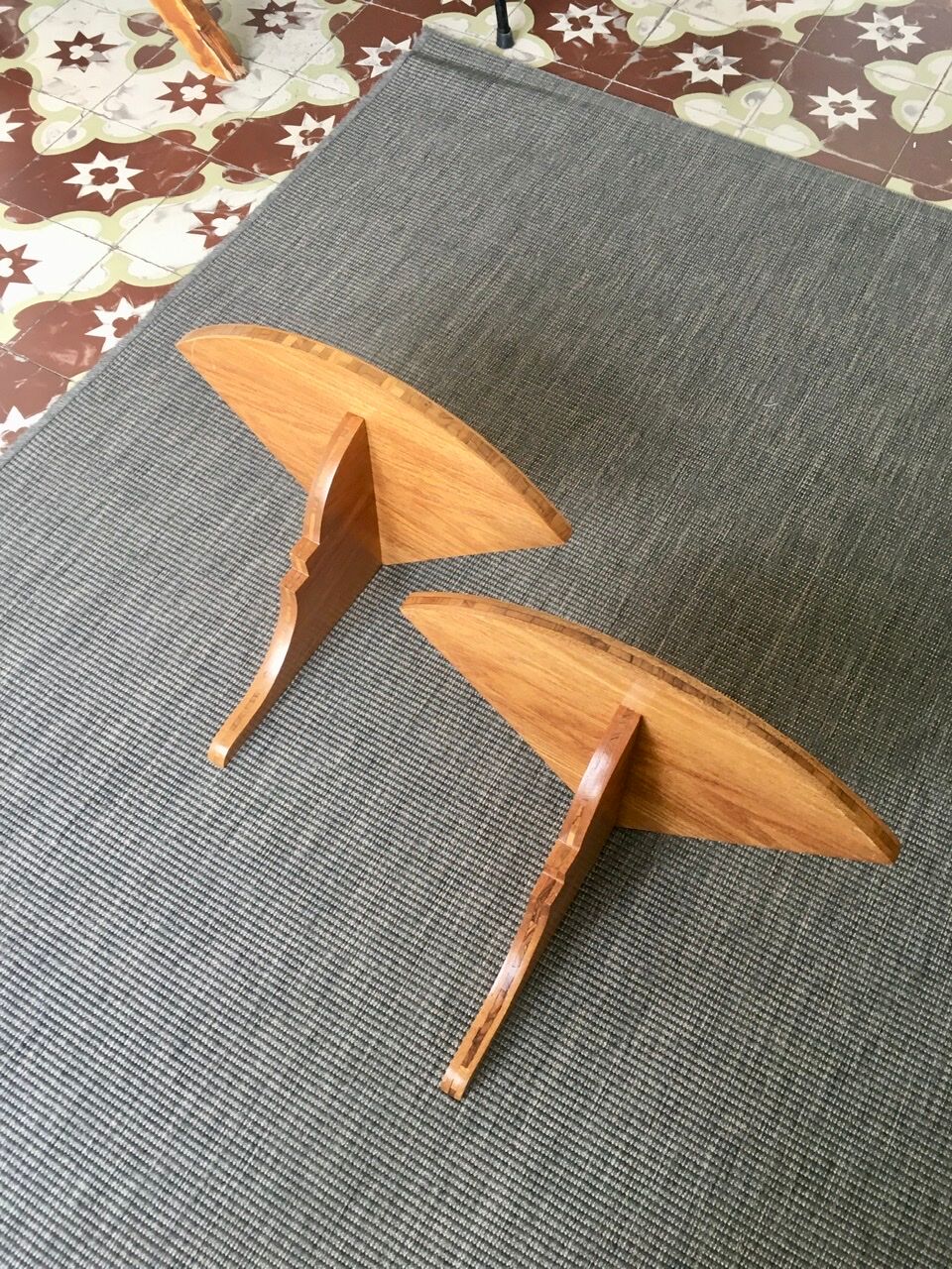 1950s corner shelves