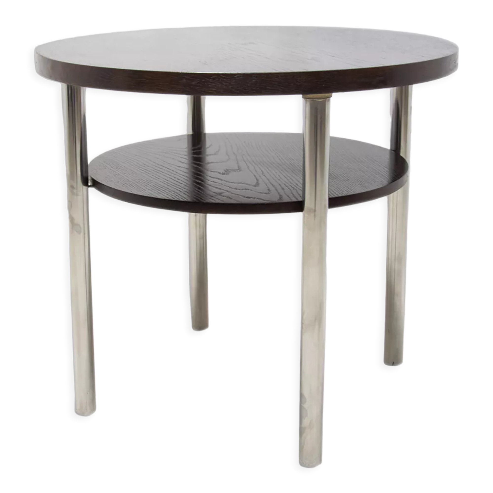 Bauhaus Chromed Coffee Table by Robert Slezak, 1930s