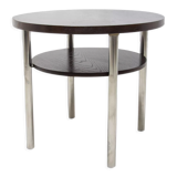 Table basse chromée Bauhaus par Robert Slezak années 1930