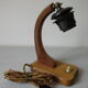 Former Swiss office lamp Chernex wooden and steerable