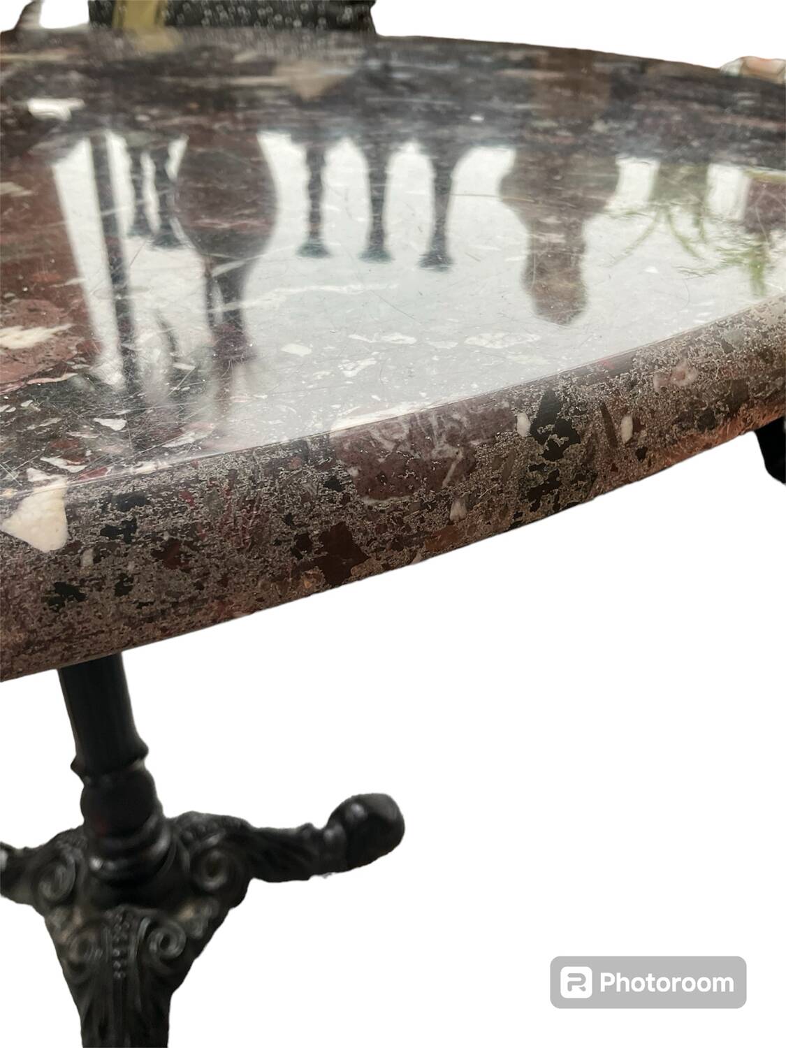 Marble bistro table