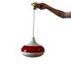 Vintage glass pendant/light, futuristic style, UFO-shaped.