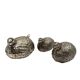 Hollywood regency silver-plate quails shaped salt and pepper, Gucci Italy,
