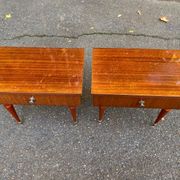 2 Scandinavian rosewood bedside tables from the 1960s