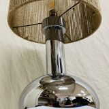 70s lamp, chrome and hemp