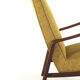 Knicos armchair in teak with yellow upholstery - very rare dutch design