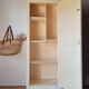 Antique Parisian bonnetière with a patina – vintage narrow wardrobe