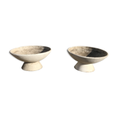 Pair of saucers garden pots