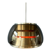 Suspension Space Age vintage 1970s in smoked glass