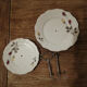 Servant display for cakes or porcelain cheeses Vintage red and yellow roses