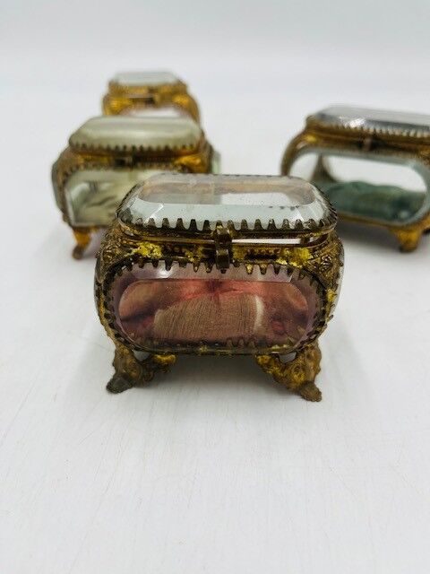 Set of 4 Antique Jewelry Boxes