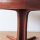 Round teak table with star base, 1960s, extendable.