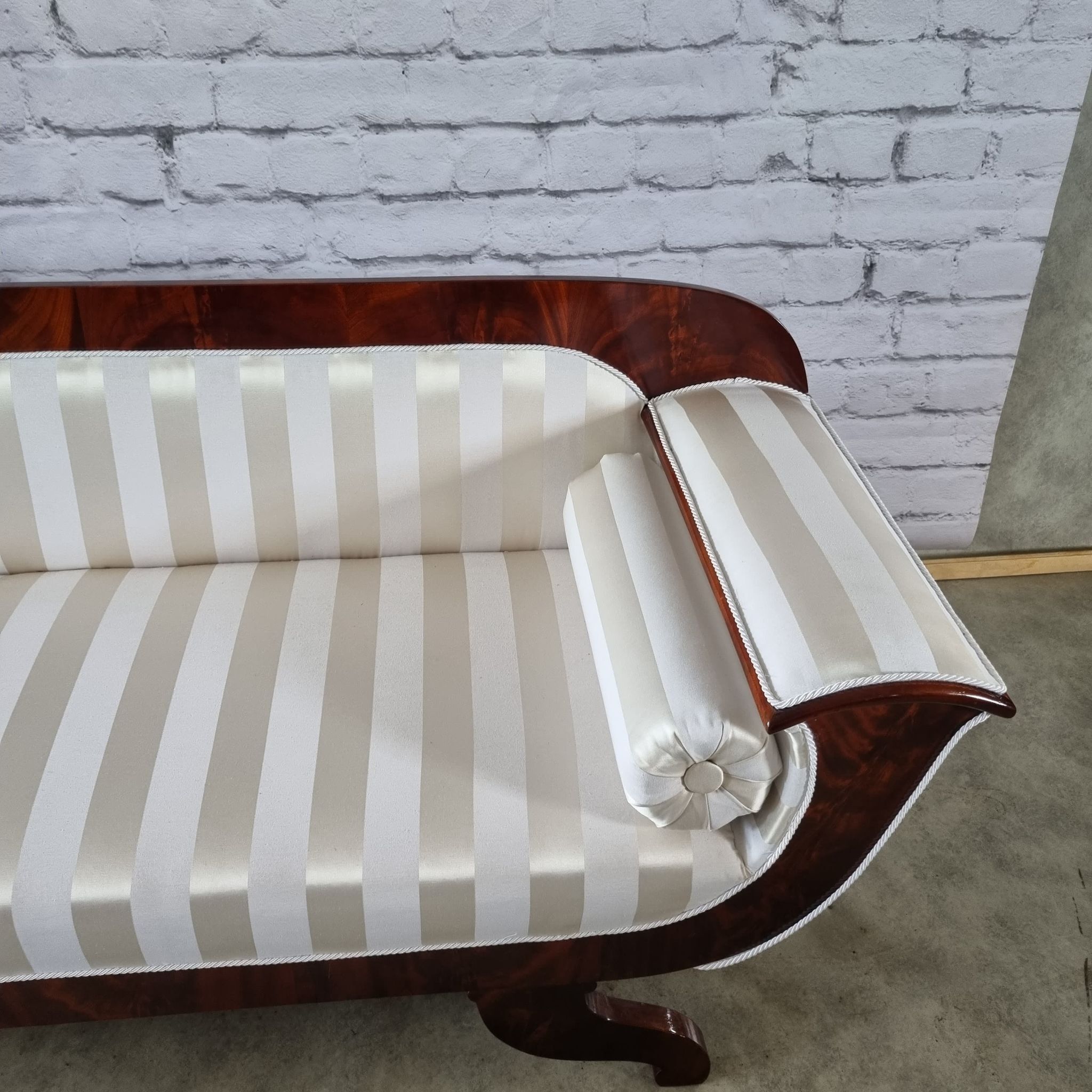 Biedermeier french sofa restored, reupholstered