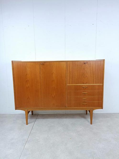 Vintage Scandinavian teak wall unit