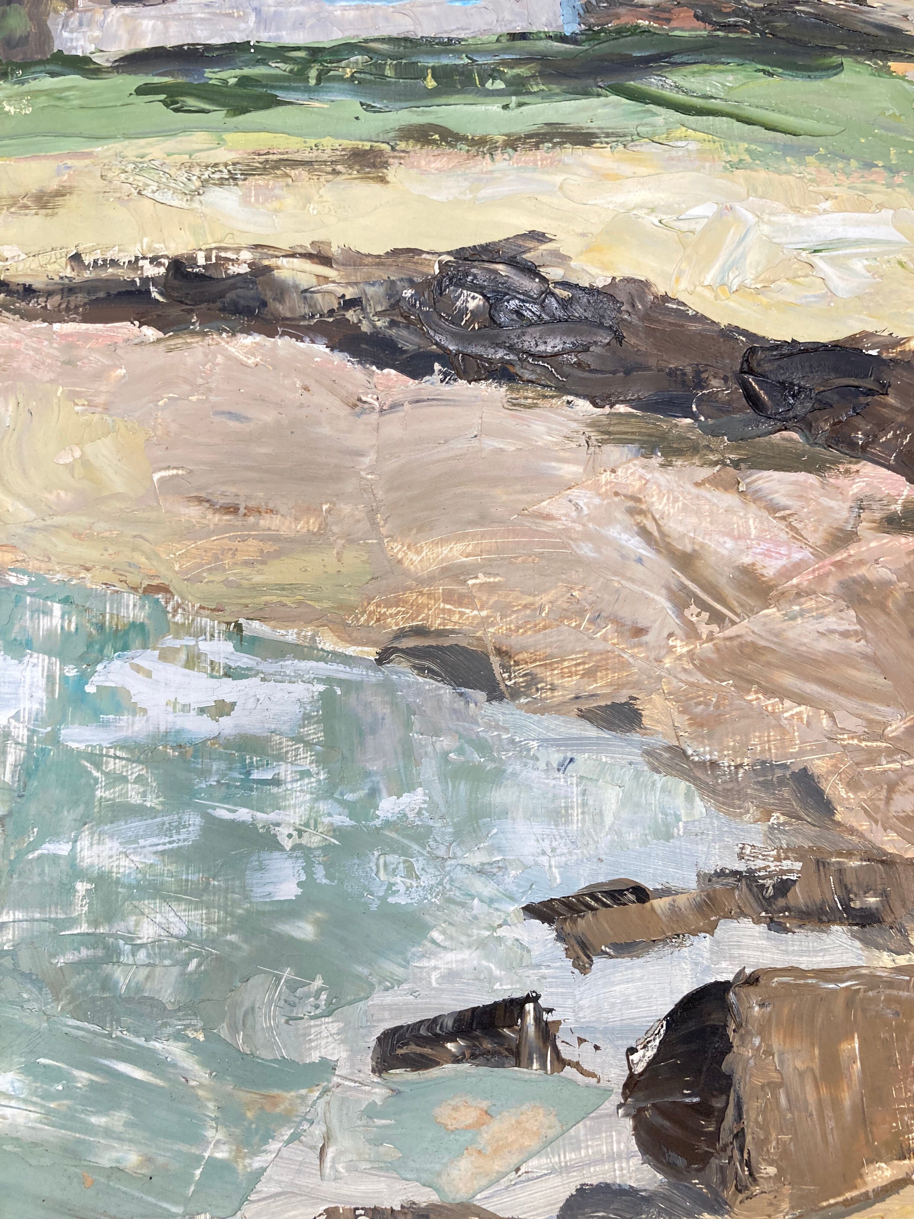 Vintage painting Brittany