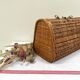 Wicker rattan basket from the 70s