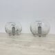 Pair of Nachtmann Leuchten design sphere crystal table lamps, 1970s