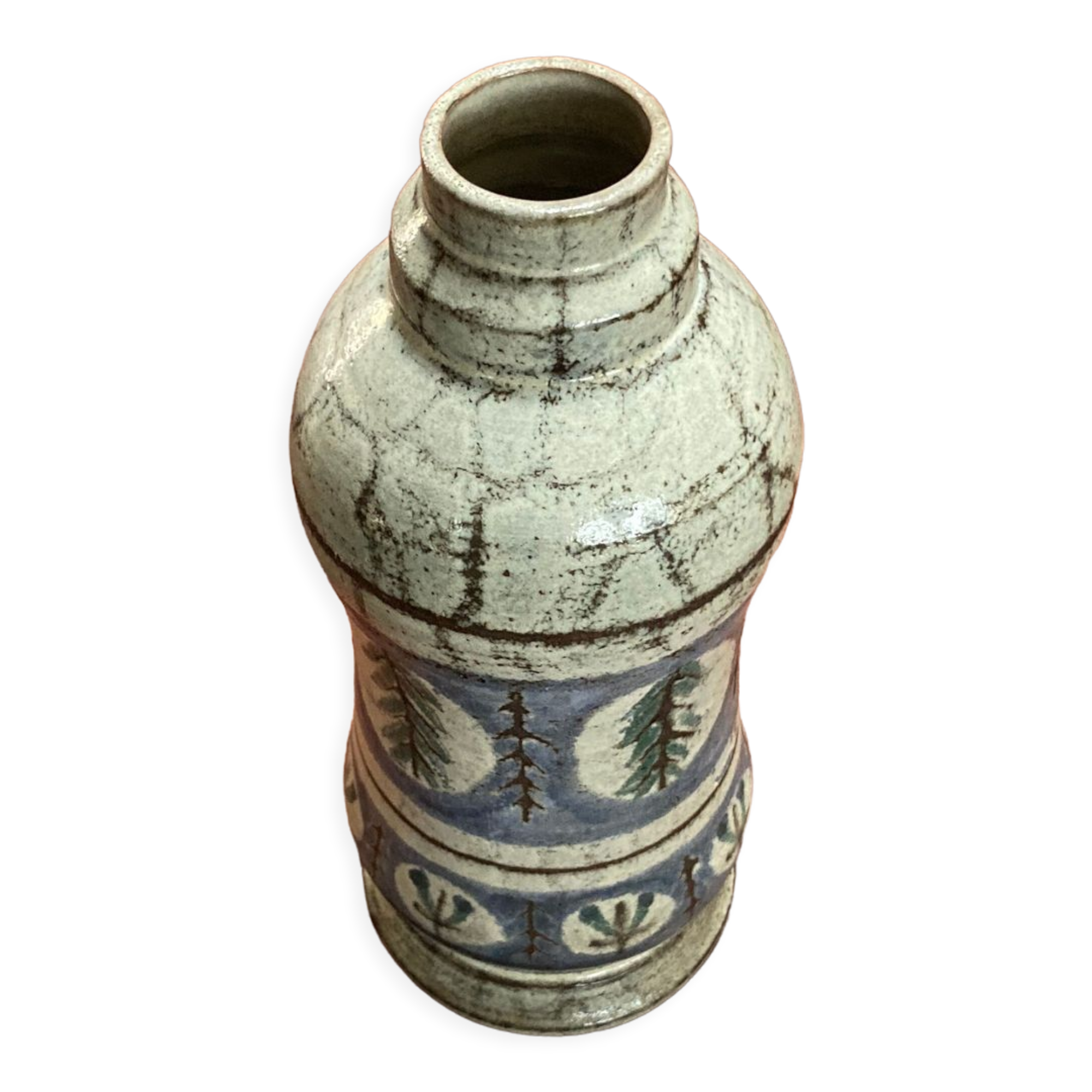 Ceramic lamp base. Gustave Reynaud. Le Murier. Vallauris.