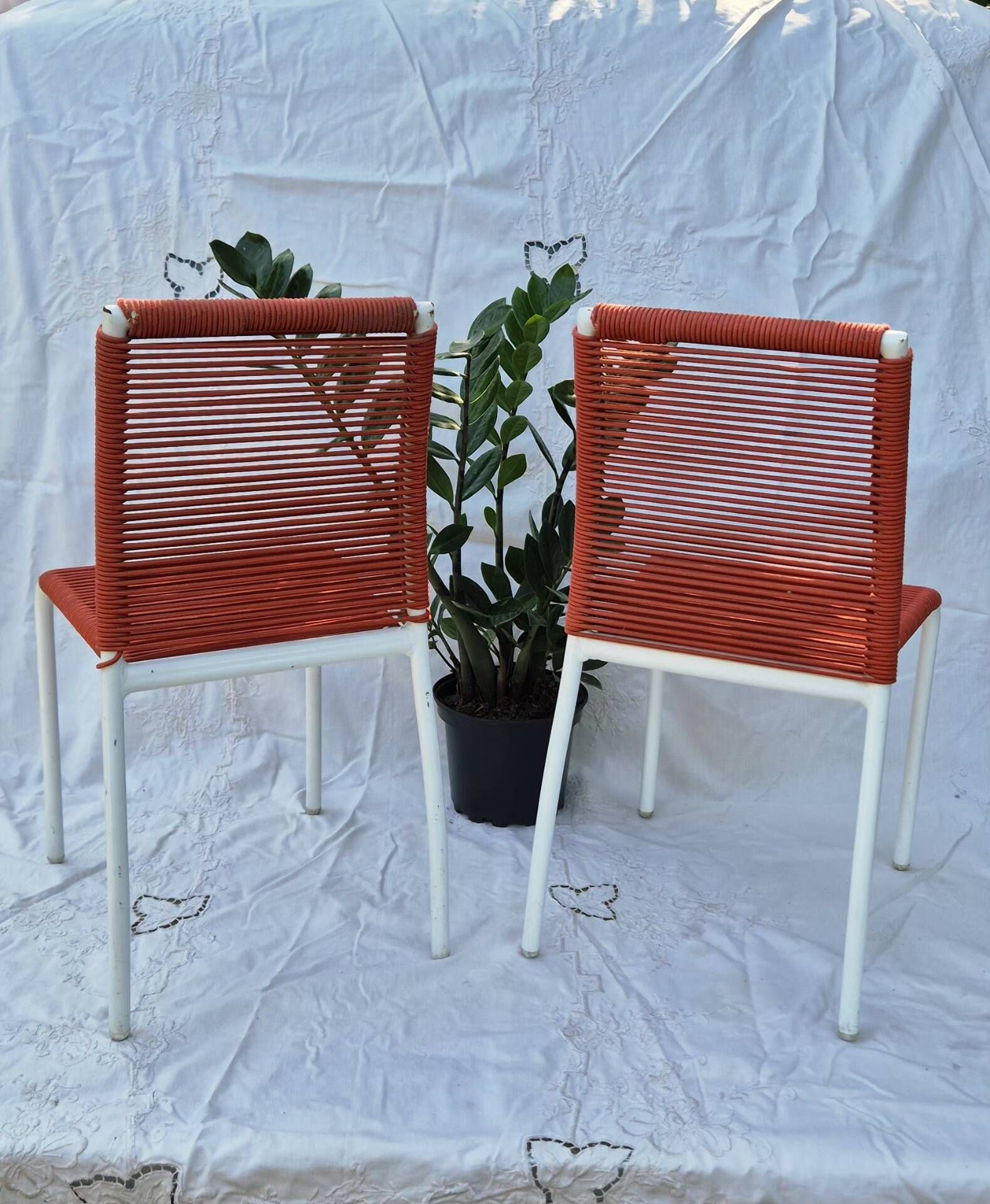 2 scoubidou children's chairs - 1950s
