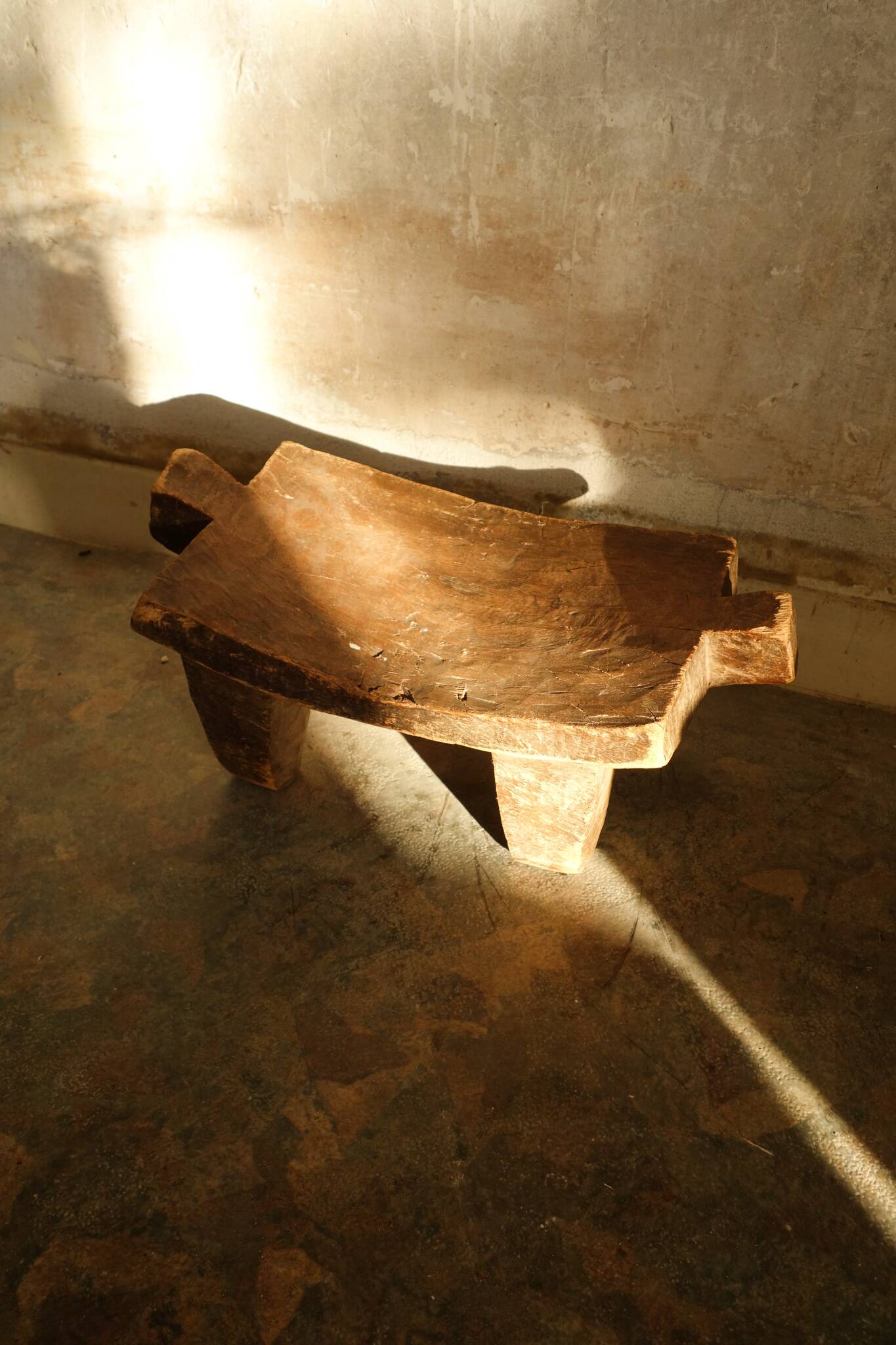 Antique african wooden stool