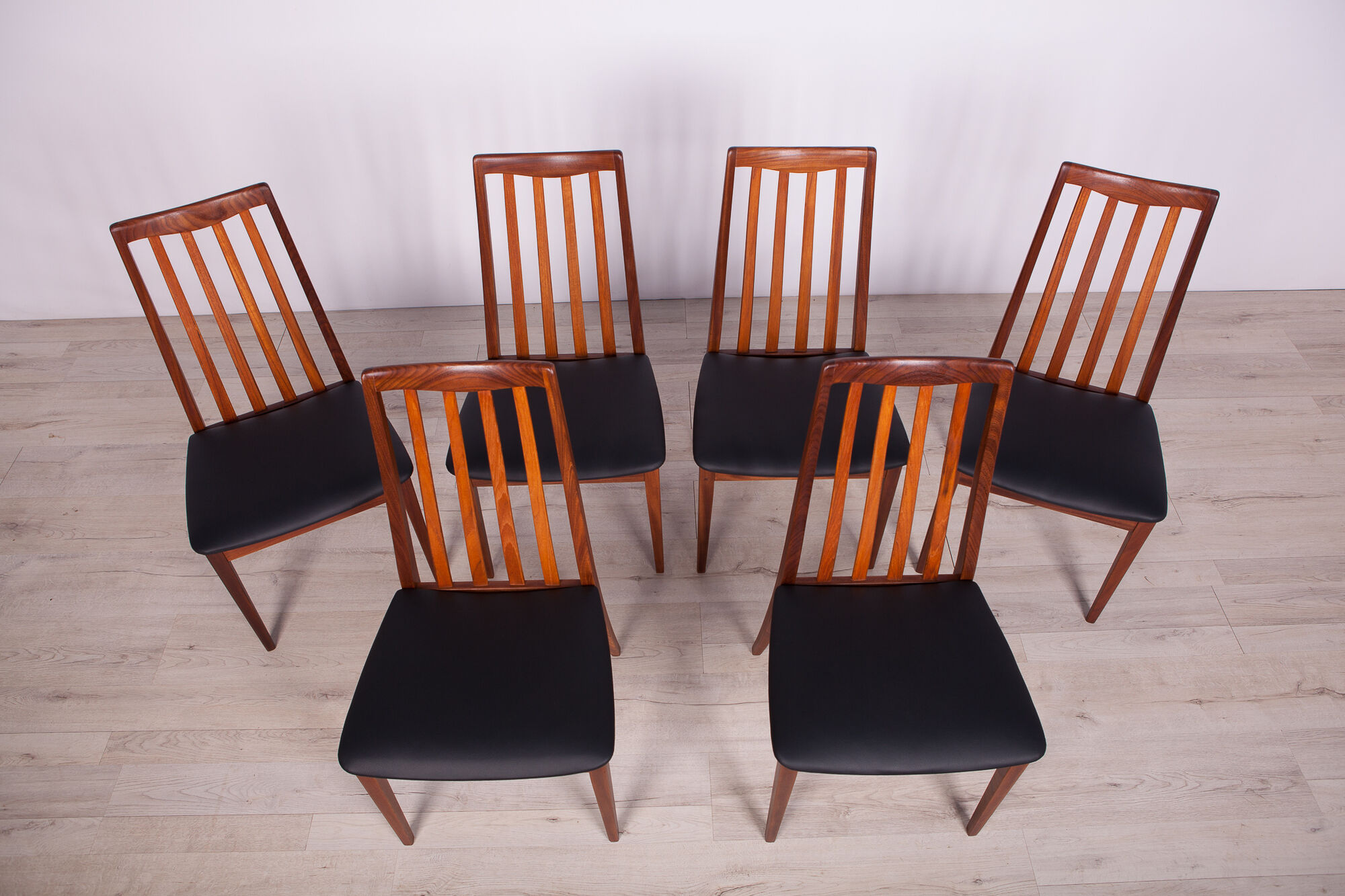 Set of six dining chairs by Leslie Dandy for G-Plan in the United Kingdom circa 1960s