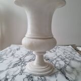 Lampe a poser en albâtre vintage