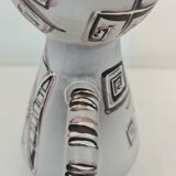 Ceramic vase enamelled by François RE in Vallauris 1960