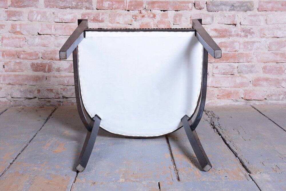 Fauteuil Art Déco en chêne, tchèque, années 1920