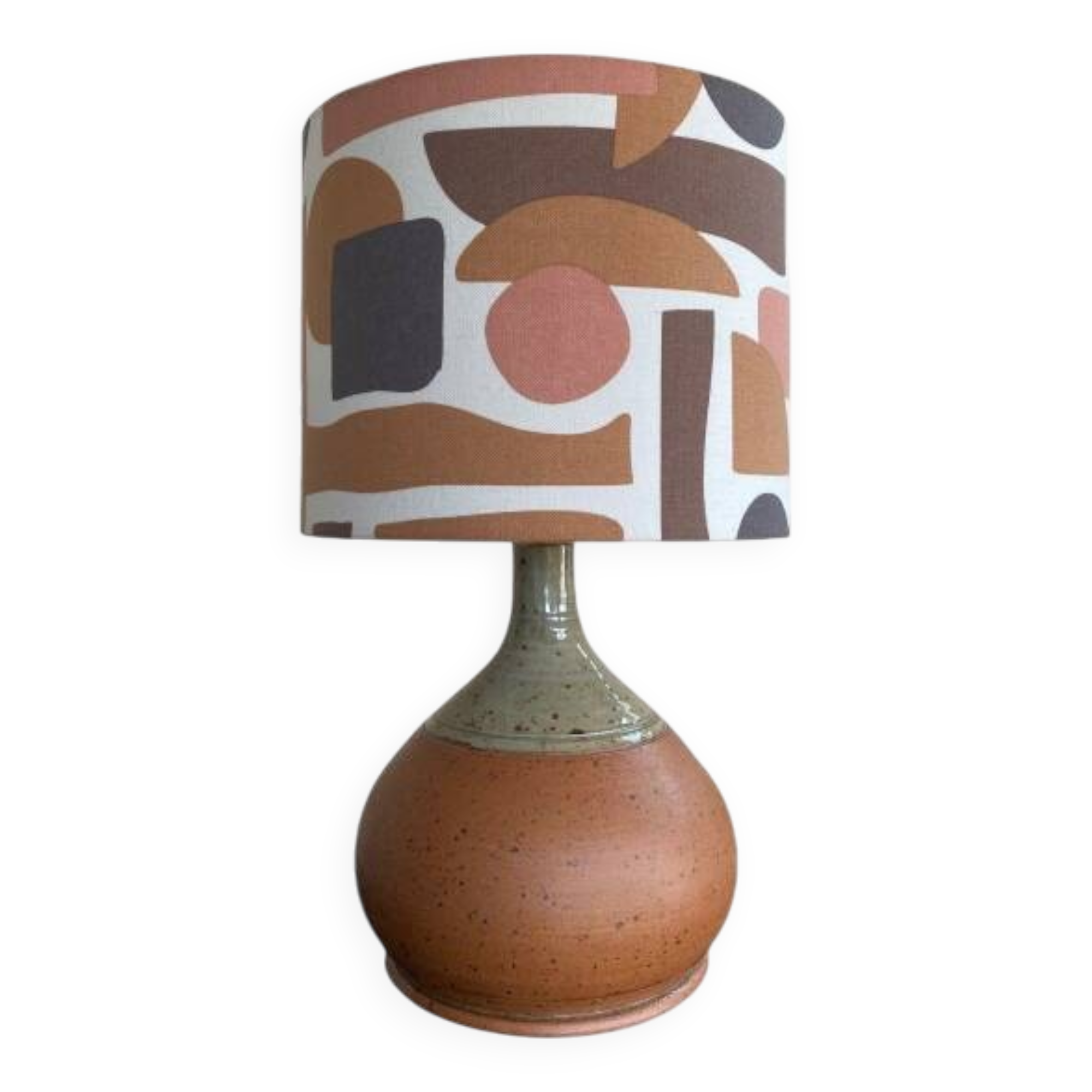 Bohemian-style stoneware lamp