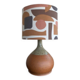 Bohemian-style stoneware lamp