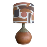 Bohemian-style stoneware lamp