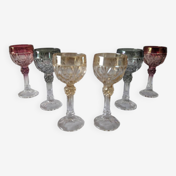 Set of 6 Nachemann Amaris crystal glasses