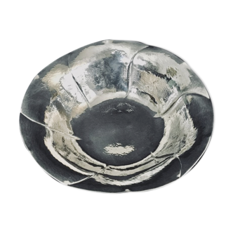 Dutch hammered silver cup