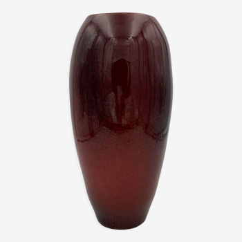 Max Idlas vase, red ceramic "ox's blood", 1970s