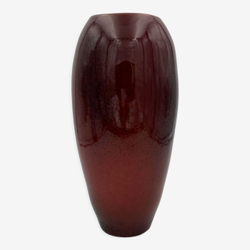 Vase Max Idlas, céramique rouge « Sang de bœuf », années 1970