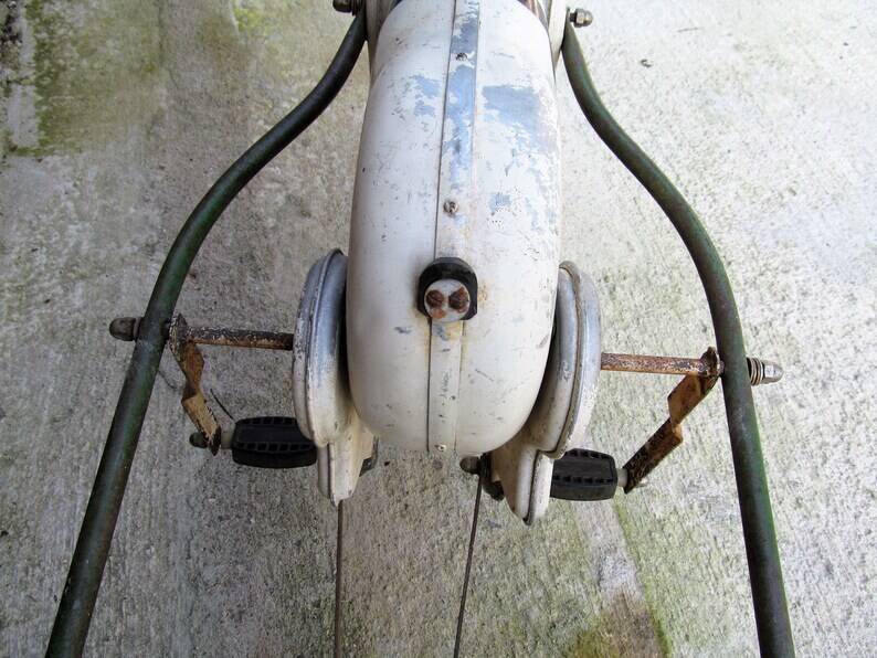Soviet USSR childs pedal horse car antique vintage childs toy treasure 1950