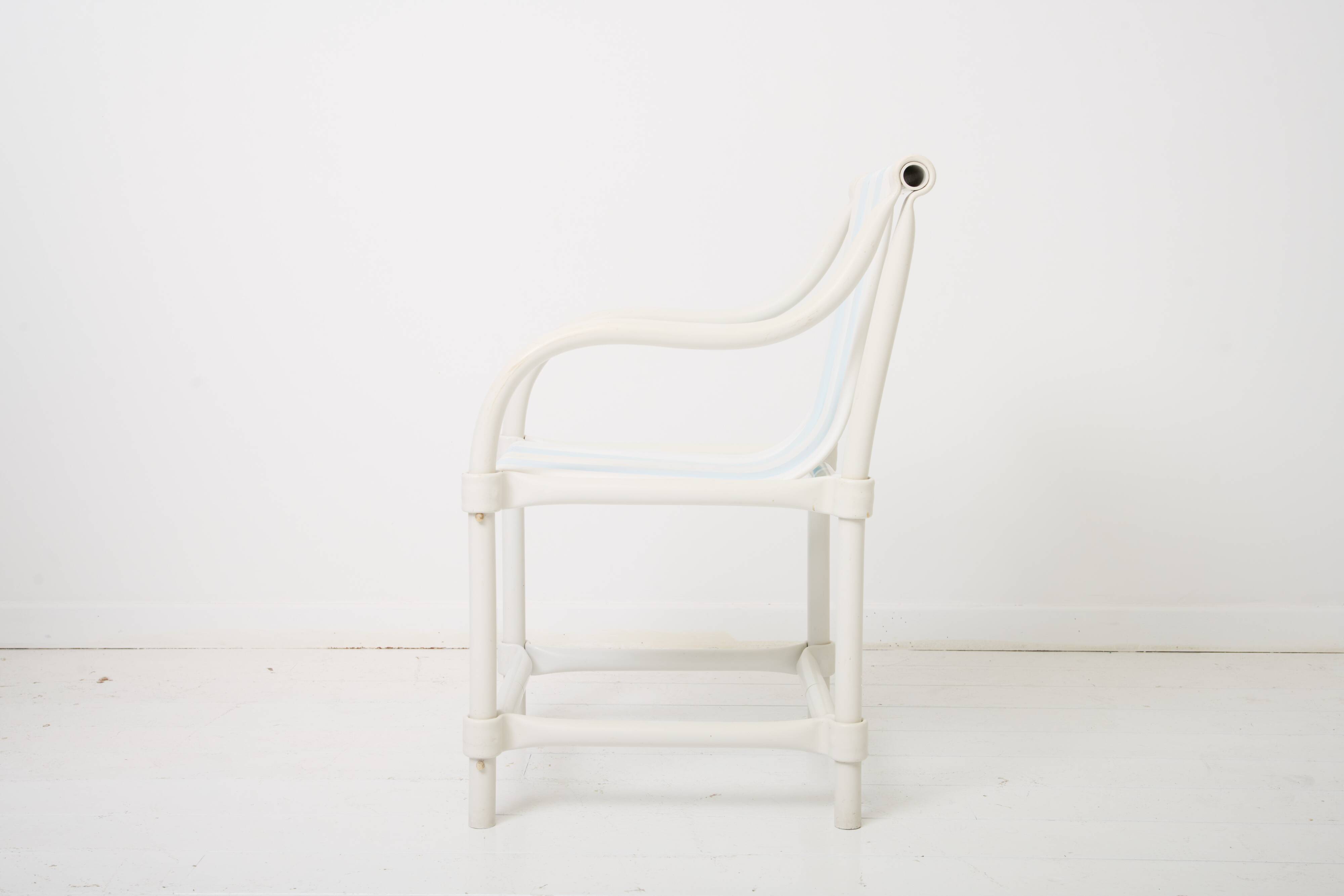 4 garden chairs "Sea side", Hugonet, 1970