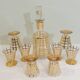 Vintage Vannes le Chatel crystal carafe and glasses