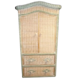 Vintage rattan cabinet