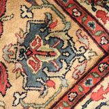 Bold Traditional Indian Area Rug Handmade Oriental Wool Carpet 123x193cm