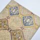 Tapis turc vintage rose et bleu sku 3116