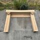 Carved solid oak fireplace mantel